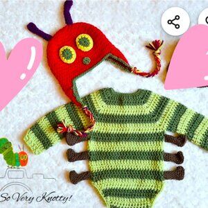 The Very Hungry Caterpillar Crochet Baby Costume 12-18 Months